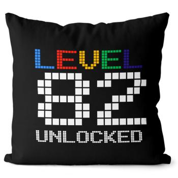 Vankúš Level unlocked (vek: 82, Velikost: 55 x 55 cm)