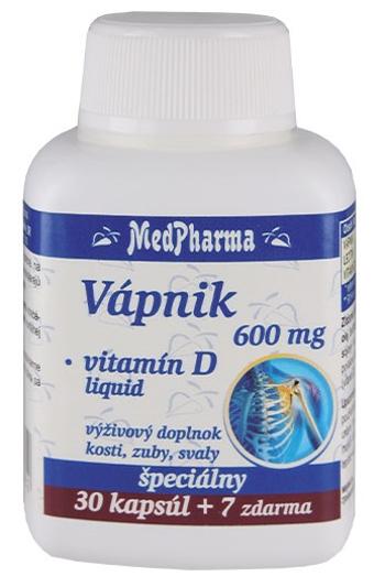 MedPharma Vápnik 600 mg + Vitamín D liq. 37 tabliet