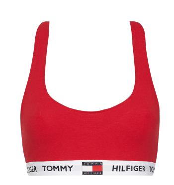TOMMY HILFIGER - Logo červená braletka z organickej bavlny-XS