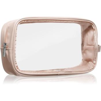 Notino Travel Collection Cosmetic bag transparentná kozmetická taštička L Beige 1 ks