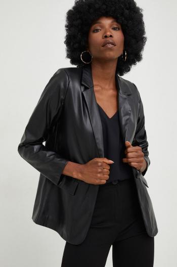 Sako Answear Lab dámske, čierna farba, jednoradové, jednofarebné