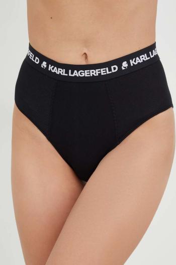 Nohavičky Karl Lagerfeld čierna farba
