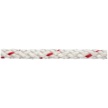 polypropylénová šnúra pletené (Ø x d) 12 mm x 60 m dörner + helmer 190029 červená, biela