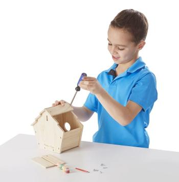 Kreatívna sada - drevená vtáčia búdka Build-your-own birdhouse