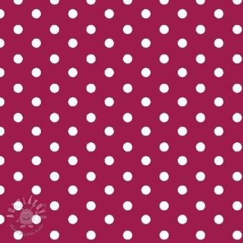 Bavlnená látka Dots cerise