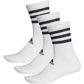 adidas  Športové ponožky 3-Stripes Cushioned Crew Socks 3 Pairs  Biela