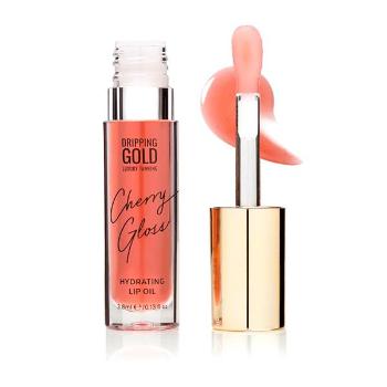 Dripping Gold Hydratačný olej na pery Cherry Gloss (Lip Oil) 3,8 ml