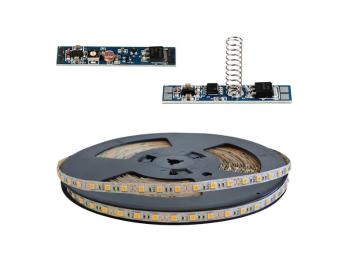 LED pásik sada 20m 12V 5050 60LED/m IP20 max. 14,4W/m teplá biela extra, gold + TD311 + LSS309