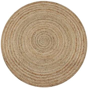 Kusový koberec zo splietanej juty 90 cm okrúhly (245336)
