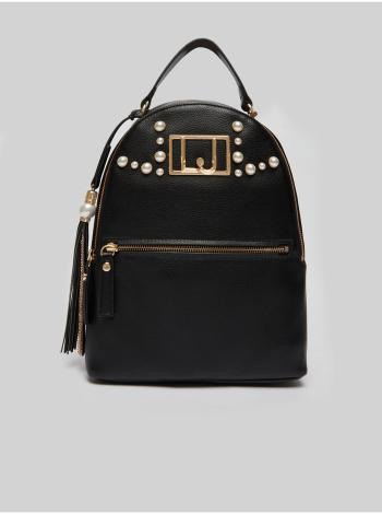Čierny dámsky malý batoh s perlami Liu Jo