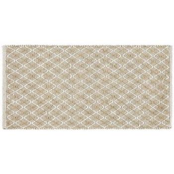 Jutový koberec 50 × 80 cm béžový AKBEZ, 245911 (beliani_245911)