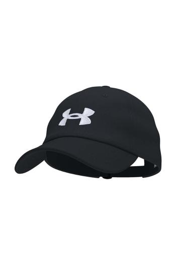 Detská baseballová čiapka Under Armour čierna farba, s nášivkou