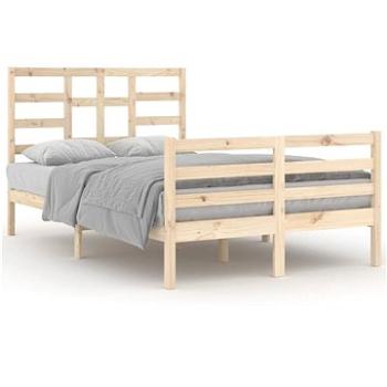 Rám postele masívne drevo 120 × 200 cm, 3105855