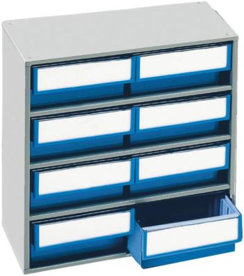 Treston 0830-6 skladová skriňa   (š x v x h) 400 x 395 x 300 mm svetlo sivá, modrá 1 ks