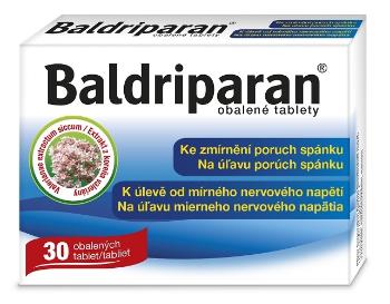 Baldriparan rastlinný liek 30 tabliet