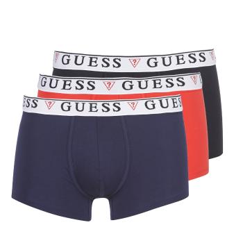 Guess  BRIAN BOXER TRUNK PACK X4  Boxerky Čierna