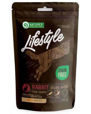 Natures Protection Lifestyle dog soft rabbit dices with chia seeds 75 g