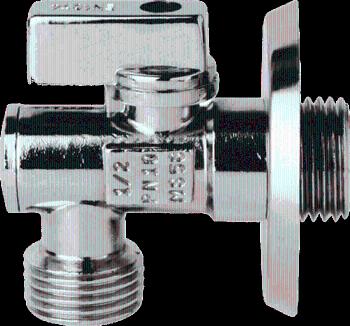 Práčkový rohový ventil s filtrom 1/2x3/4 + klapka Optima ET708L