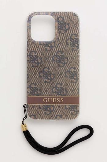 Puzdro na mobil Guess iPhone 14 Pro Max 6,7" hnedá farba