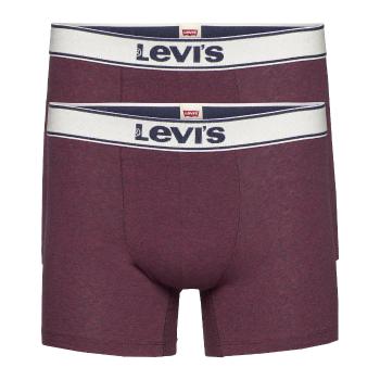 Levis  Boxer 2 Pairs Briefs  Boxerky Bordová