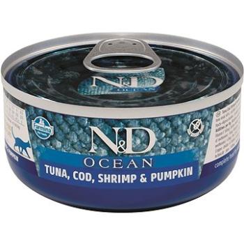 N&D Cat Ocean adult Tuna & Cod & Shrimp & Pumpkin 70 g (8606014101997)