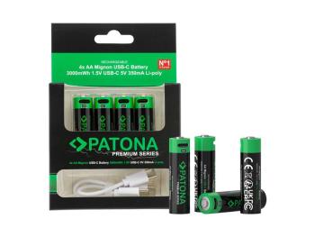 Batéria AA (R6) nabíjací 1,5V/2000mAh PATONA PT1410 4ks