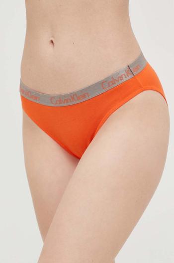 Nohavičky Calvin Klein Underwear oranžová farba