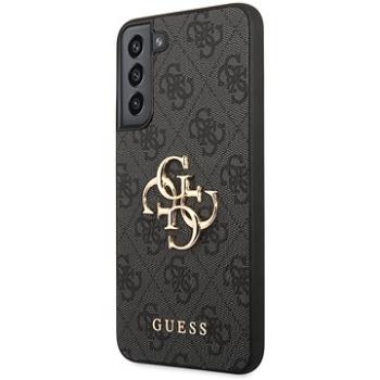 Guess PU 4G Metal Logo Zadný Kryt na Samsung Galaxy S23+ Grey (GUHCS23M4GMGGR)