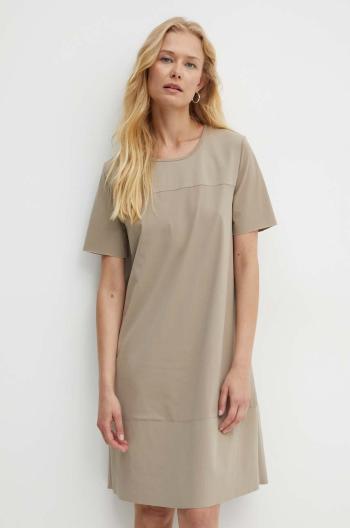 Šaty Max Mara Leisure béžová farba, mini, rovný strih, 2426626037600