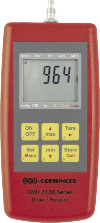 Greisinger GMH3181-12 merač tlaku  atmosférický tlak, neagresívne plyny, korozívne plyny 0 - 1.3 bar