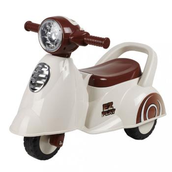 Detské odrážadlo motorka so zvukom Baby Mix Scooter biele