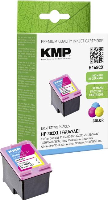 KMP Ink cartridge  H168CX kompatibilná náhradný HP 302XL zelenomodrá, purpurová, žltá 1746,4030