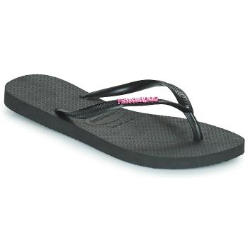 Havaianas  SLIM LOGO METALLIC  Žabky Čierna