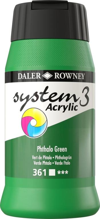 Daler Rowney System3 Akrylová farba Phthalo Green 500 ml 1 ks