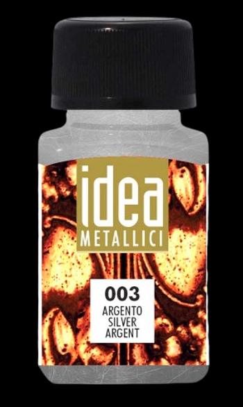 MAIMERI IDEA METALLICI - Tekuté metalické farby 003 - silver, 60 ml