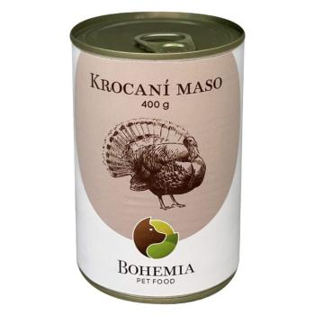 BOHEMIA PET FOOD Konzerva morčacie mäso vo vlastnej šťave pre psov 400 g