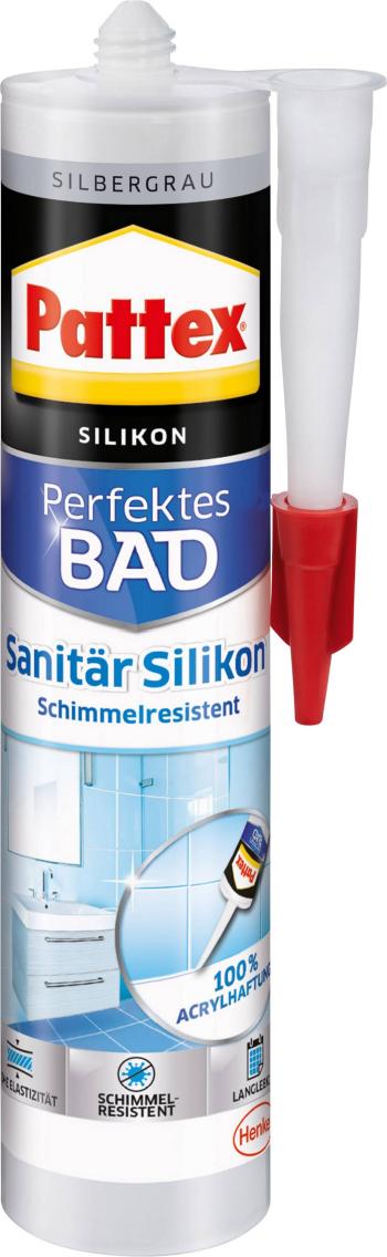 Pattex Perfektes Bad silikón  Farba striebornosivá PFDBS 300 ml