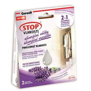 CERESIT - Stop vlhkosti 2 v 1 - absorpčné vrecúška, levanduľa, 2 x 50 g (5997272381737)