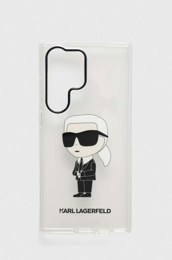 Puzdro na mobil Karl Lagerfeld S23 Ultra S918 priehľadná farba