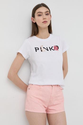 Tričko Pinko dámsky, biela farba