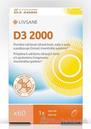 LIVSANE Vitamín D3 2000 IU 60 cps