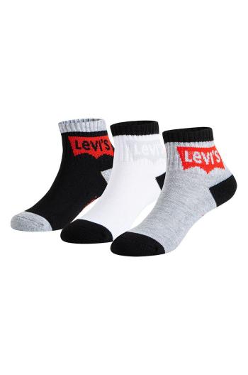 Detské ponožky Levi's čierna farba