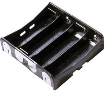 MPD BA4AAPC batériový držák 4x mignon (AA) spájkovaný konektor (d x š x v) 63 x 58 x 16 mm
