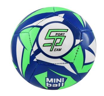 Fotbalový míč miniball SPORTTEAM®, modro-neon.zelený