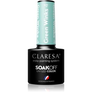 Claresa SoakOff UV/LED Color Green Winks gélový lak na nechty odtieň 4 5 g