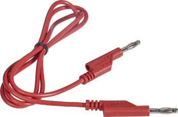 VOLTCRAFT  merací kábel [lamelový zástrčka 4 mm - lamelový zástrčka 4 mm] 1.00 m červená 1 ks