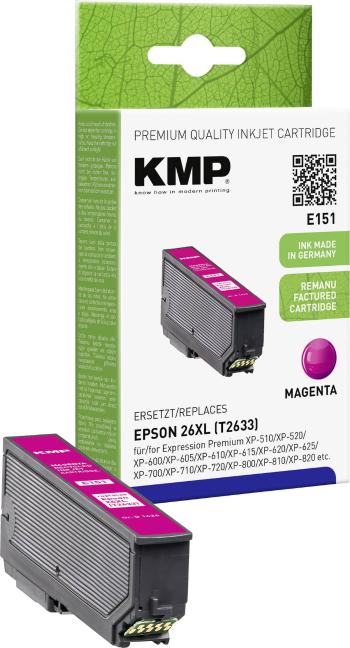 KMP Ink náhradný Epson T2633, 26XL kompatibilná  purpurová E151 1626,4006