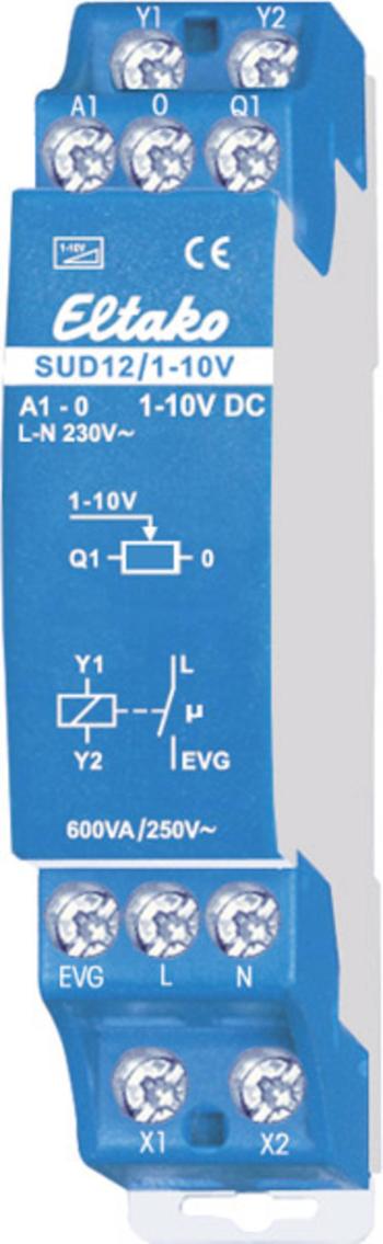 Eltako 21100802 stmievač na DIN lištu Vhodné pre svietidlo: žiarivka, halogénová žiarovka
