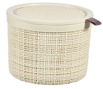 Curver Okrúhly úložný box Jute, 2 L, béžový