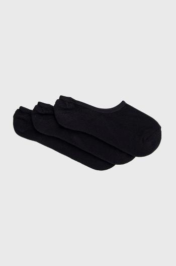 Ponožky Vans (3-pak) pánske, čierna farba